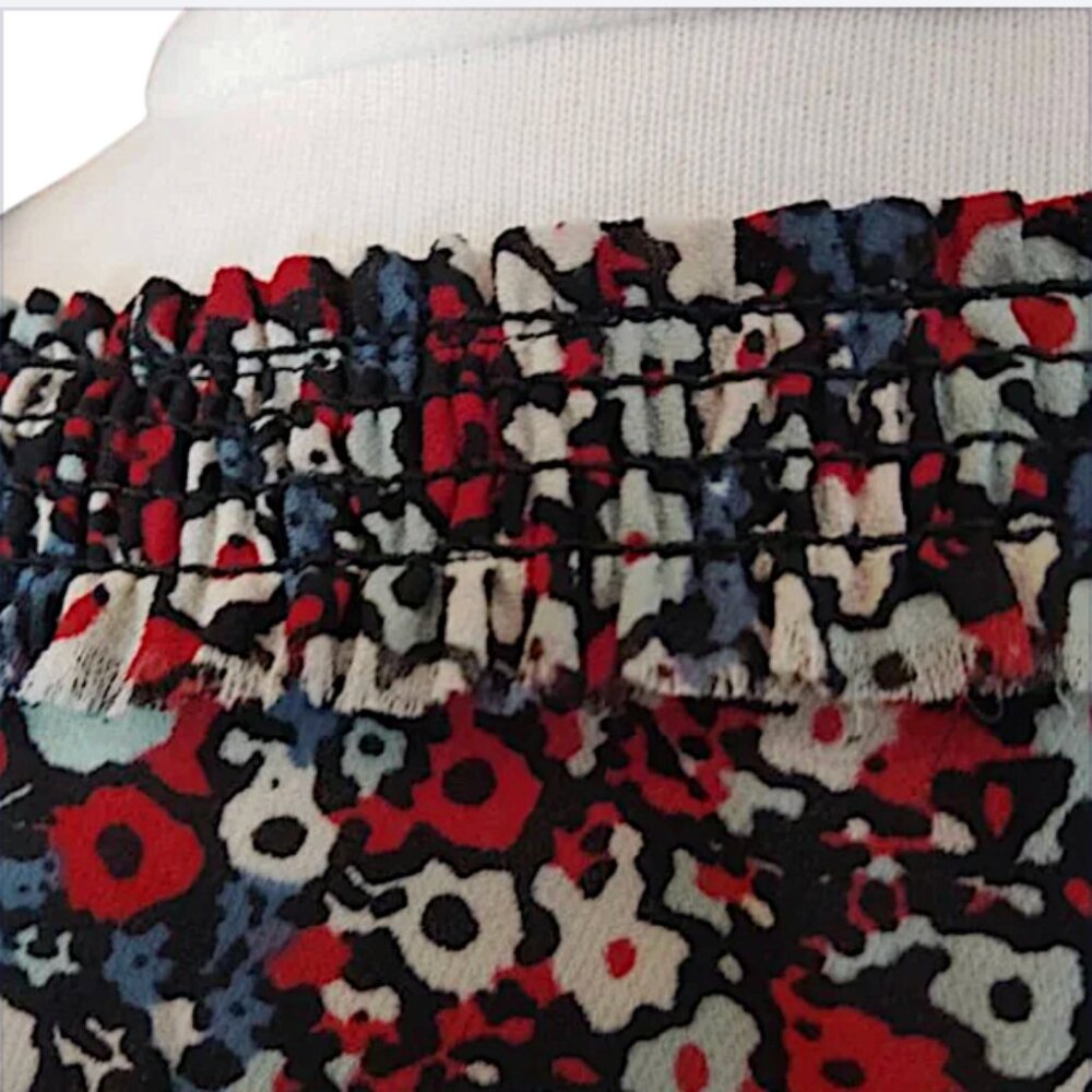 Derek Lam 10 Crosby  Georgette Cold Shoulder Blouse  size 2 - Picture 10 of 11
